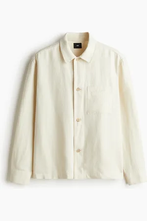 H&M Overshirt i hørblanding Regular Fit