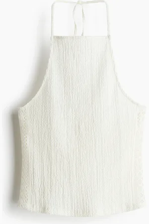 H&M Strukturvævet halternecktop