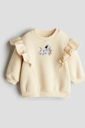 H&M Sweatshirt med flæser