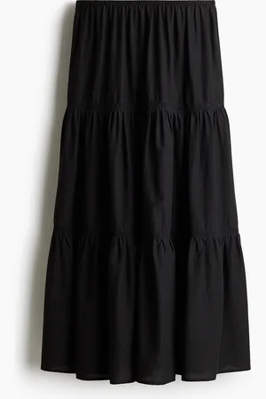 H&M Maxinederdel med blondepartier