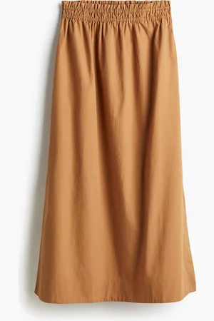 H&M Lang nederdel i bomuld
