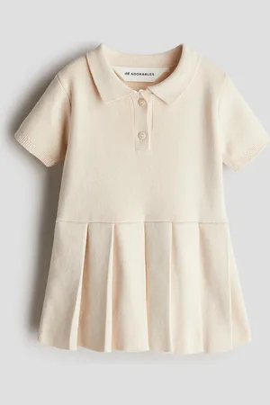 H&M Finstrikket kjole i bomuld