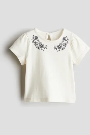 H&M Top i jersey med tryk