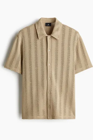 H&M Jacquardstrikket skjorte Regular Fit