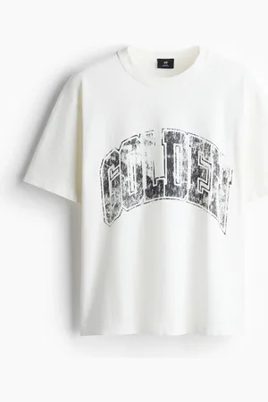 H&M T-shirt med tryk Loose Fit
