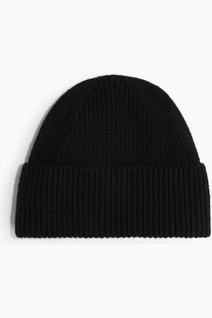H&M Ribstrikket hue i uldblanding