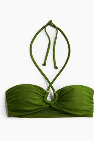H&M Vatteret bikinitop med halterneck