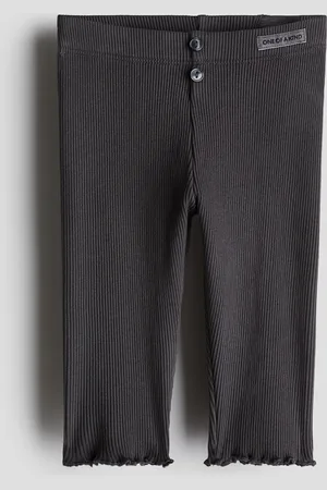 H&M Ribbede leggings i bomuld