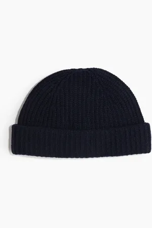 H&M Ribstrikket hue i uldblanding