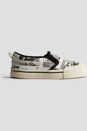 H&M Slip on-sneakers med tryk