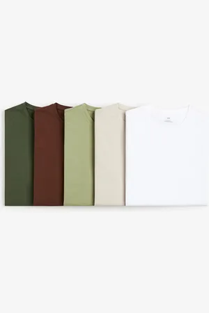H&M 5-pak T-shirt Slim Fit