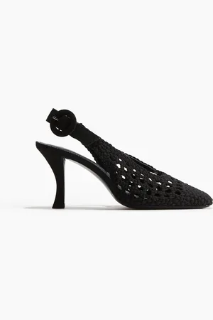 H&M Slingbacks i flettet canvas