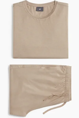 H&M Natsæt med T-shirt og shorts i jersey