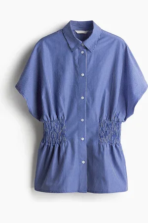 H&M Skjorte med smocksyet parti i taljen