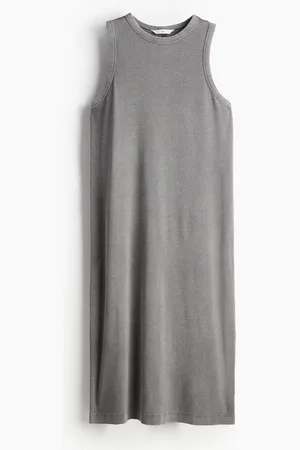 H&M Ribbet midi-kjole