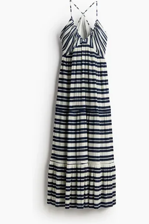 H&M Plisseret maxikjole
