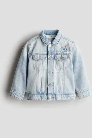 H&M Jakke i denim med tryk