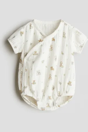 H&M Romper i musselin med tryk