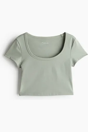 H&M Cropped træningstop i DryMove™