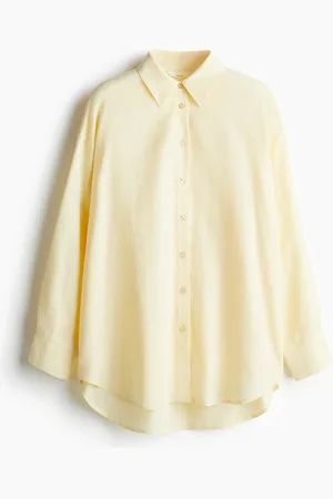 H&M Skjorte i hørblanding