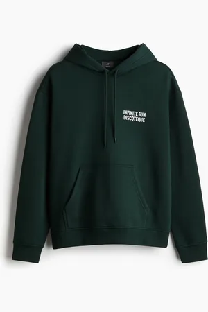 H&M Hoodie med tryk Loose Fit