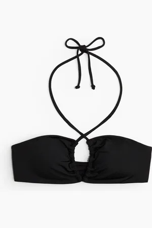 H&M Vatteret bikinitop med halterneck