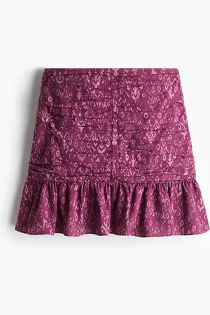 H&M Mininederdel med rynkninger