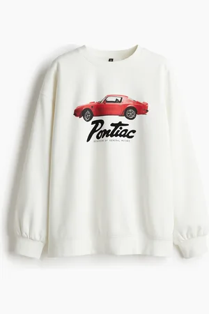 H&M Oversized sweatshirt med tryk