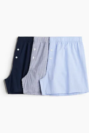 H&M 3-pak boxershorts i vævet bomuld