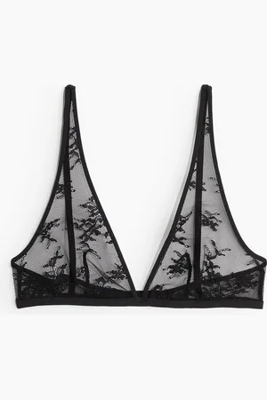 H&M Blød bh i blonde uden vattering