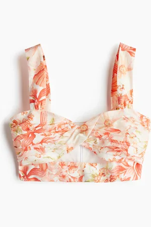 H&M Croptop med snoet detalje