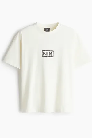 H&M T-shirt med tryk i vintagelook Loose Fit