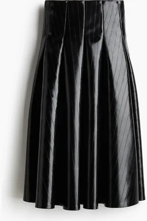 H&M Coated nederdel med vidde