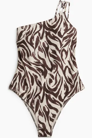 H&M One shoulder-badedragt High leg