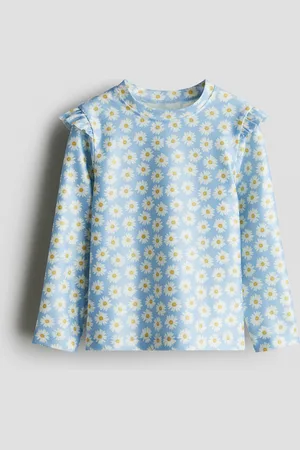 H&M Badetrøje med flæser og UPF 50
