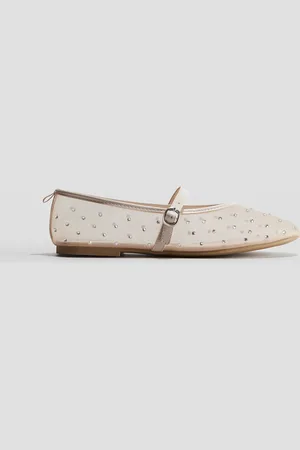 H&M Ballerinasko i mesh med similisten