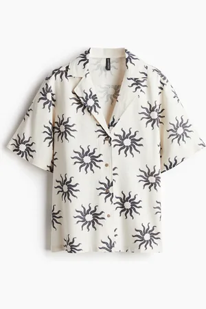 H&M Skjorte med korte ærmer Loose Fit