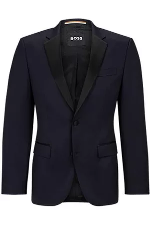 HUGO BOSS Mænd Jakker - Slim-fit tuxedo jacket in virgin-wool serge