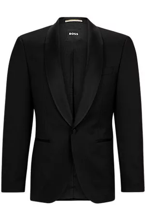 HUGO BOSS Mænd Jakker - Regular-fit tuxedo jacket in responsible virgin wool
