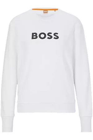 HUGO BOSS Kvinder Sweatshirts - French-terry cotton sweatshirt with logo print