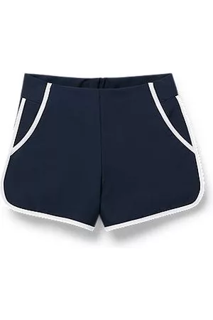 HUGO BOSS Kids' shorts in stretch fabric with iridescent logo detailing