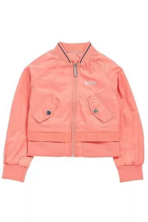 HUGO BOSS Kids' zip-through jacket with iridescent logo