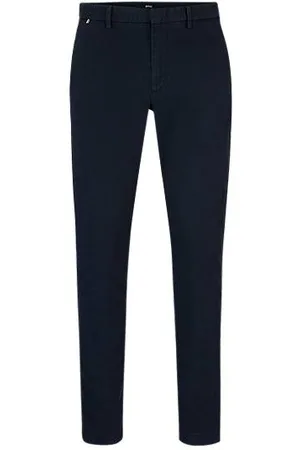 HUGO BOSS Chinos i slank pasform i bomuldsblanding med stræk