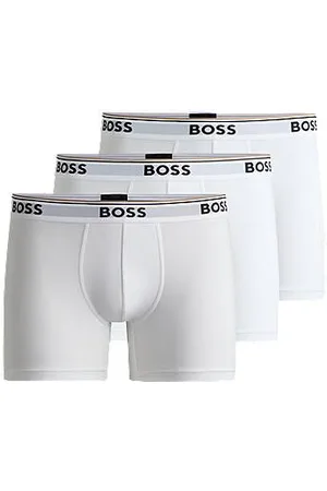 HUGO BOSS Pakke med tre boxer-underbukser i bomuld med stræk med logoer