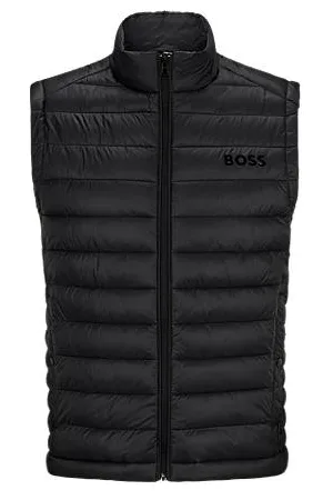 HUGO BOSS Sammenpakkelig vest med tonalt logo
