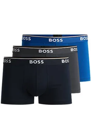 HUGO BOSS Pakke med tre par underbukser i bomuld med stræk og logolinning