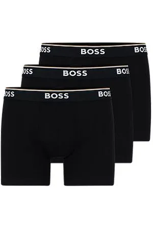 HUGO BOSS Pakke med tre boxer-underbukser i bomuld med stræk med logoer