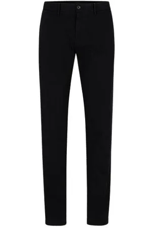 HUGO BOSS Regular fit chinos og bomuldsgabardine med stræk
