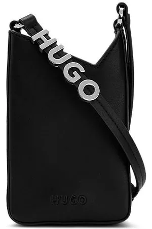 HUGO BOSS Kvinder Mobil Covers - Faux-leather phone holder with raised logo