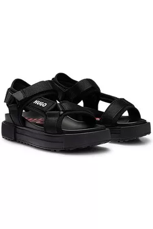 HUGO BOSS Branded sandals with touch-closure straps